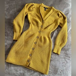 Cute Drop Shoulder Sweater Dress from forever21